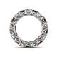 4 - Lucida 4.00 mm Smoky Quartz and Diamond Eternity Band 