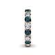 5 - Lucida 4.00 mm London Blue Topaz and Diamond Eternity Band 