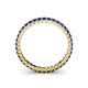 5 - Allie 2.00 mm Princess Cut Blue Sapphire Eternity Band 