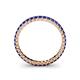 5 - Allie 2.00 mm Princess Cut Blue Sapphire Eternity Band 