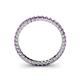 5 - Allie 2.00 mm Princess Cut Amethyst Eternity Band 
