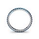 5 - Allie 2.00 mm Princess Cut Blue Topaz Eternity Band 