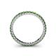 5 - Allie 2.00 mm Princess Cut Green Garnet Eternity Band 