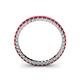 5 - Allie 2.00 mm Princess Cut Ruby Eternity Band 