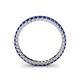 5 - Allie 2.00 mm Princess Cut Blue Sapphire Eternity Band 