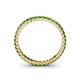 5 - Allie 2.00 mm Princess Cut Green Garnet Eternity Band 