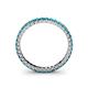 5 - Allie 2.00 mm Princess Cut London Blue Topaz Eternity Band 