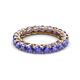 3 - Lucida 3.40 mm Round Tanzanite U Prong Eternity Band 