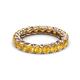 3 - Lucida 3.40 mm Round Citrine U Prong Eternity Band 