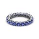 3 - Lucida 3.40 mm Round Iolite U Prong Eternity Band 