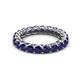 3 - Lucida 3.40 mm Round Blue Sapphire U Prong Eternity Band 