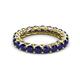 3 - Lucida 3.40 mm Round Blue Sapphire U Prong Eternity Band 