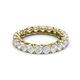 3 - Lucida 3.40 mm Round White Sapphire U Prong Eternity Band 
