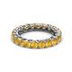 3 - Lucida 3.40 mm Round Citrine U Prong Eternity Band 