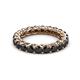 3 - Lucida 3.40 mm Round Black Diamond U Prong Eternity Band 