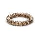 3 - Lucida 3.40 mm Round Smoky Quartz U Prong Eternity Band 