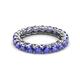 3 - Lucida 3.40 mm Round Tanzanite U Prong Eternity Band 