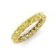 4 - Lucida 3.40 mm Round Yellow Sapphire U Prong Eternity Band 