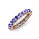 4 - Lucida 3.40 mm Round Tanzanite U Prong Eternity Band 