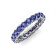 4 - Lucida 3.40 mm Round Iolite U Prong Eternity Band 