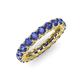 4 - Lucida 3.40 mm Round Iolite U Prong Eternity Band 