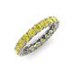 4 - Lucida 3.40 mm Round Yellow Diamond U Prong Eternity Band 