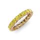 4 - Lucida 3.40 mm Round Yellow Diamond U Prong Eternity Band 