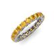 4 - Lucida 3.40 mm Round Citrine U Prong Eternity Band 