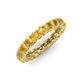 4 - Lucida 3.40 mm Round Citrine U Prong Eternity Band 