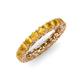 4 - Lucida 3.40 mm Round Citrine U Prong Eternity Band 