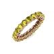4 - Lucida 3.40 mm Round Yellow Diamond U Prong Eternity Band 