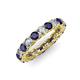 3 - Lucida 3.40 mm Blue Sapphire and Diamond Eternity Band 