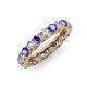 3 - Lucida 3.40 mm Tanzanite and Diamond Eternity Band 