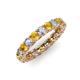 3 - Lucida 3.40 mm Citrine and Diamond Eternity Band 