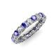 3 - Lucida 3.40 mm Tanzanite and Diamond Eternity Band 