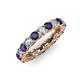 3 - Lucida 3.40 mm Blue Sapphire and Diamond Eternity Band 
