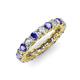 3 - Lucida 3.40 mm Tanzanite and Diamond Eternity Band 
