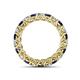 4 - Lucida 3.40 mm Blue Sapphire and Diamond Eternity Band 