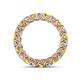 4 - Lucida 3.40 mm Yellow Sapphire and Diamond Eternity Band 