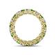 4 - Lucida 3.40 mm Green Garnet and Diamond Eternity Band 