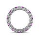 4 - Lucida 3.40 mm Amethyst and Diamond Eternity Band 