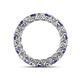 4 - Lucida 3.40 mm Iolite and Diamond Eternity Band 