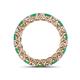 4 - Lucida 3.40 mm Emerald and Diamond Eternity Band 