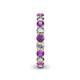 5 - Lucida 3.40 mm Amethyst and Diamond Eternity Band 