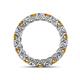 4 - Lucida 3.40 mm Citrine and Diamond Eternity Band 