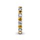 5 - Lucida 3.40 mm Citrine and Diamond Eternity Band 