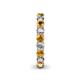 5 - Lucida 3.40 mm Citrine and Diamond Eternity Band 