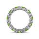 4 - Lucida 3.40 mm Peridot and Diamond Eternity Band 