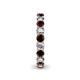 5 - Lucida 3.40 mm Red Garnet and Diamond Eternity Band 