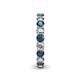5 - Lucida 3.40 mm Blue and White Diamond Eternity Band 